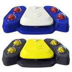 Blue-Yellow Color Options -- 1Pc Dog Water Fountain Multifunctional Automatic Pet Water Dispenser Outdoor Step-on Activated Sprinkler For Drinking Shower Fun