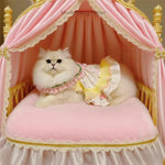 Dog Cat Clothes Pet Apparel Handcrafted Double Layer Princess Dress For Small Dogs Cats All Season Luxury Pet Apparel Custom Made Elegance Comfort Luxury Pet Gift For Cats Dogs