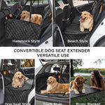 Made4Pets Pet Dog Car Back Seat Cover Back Seat Extension Pad Can Bear 400 Pounds Waterproof And Non-slip Dog Car Hammock Eight-layer Hard Bottom With PE Foam Easy To Install And Clean