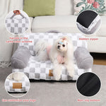 Limited Offer Eco-Friendly Calming Cozy Removable Cover Machine Washable Non-Slip Pet Couch Bed With Orthopedic Support