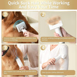 Pet Grooming Kit, 5 In 1 Dog Grooming Kit With 2 Suction Mode, Low Noise Dog Hair Remover, Dog Vacuums For Hair Cleaning For Shedding Small, Medium Pet For Dog Hair At Home