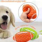 Squeaky Balls For Dogs, Rubber Football For Aggressive Chewers, Fetch Toys, Durable And Interactive Ball, Funny Squeaky Ball Heavy Duty