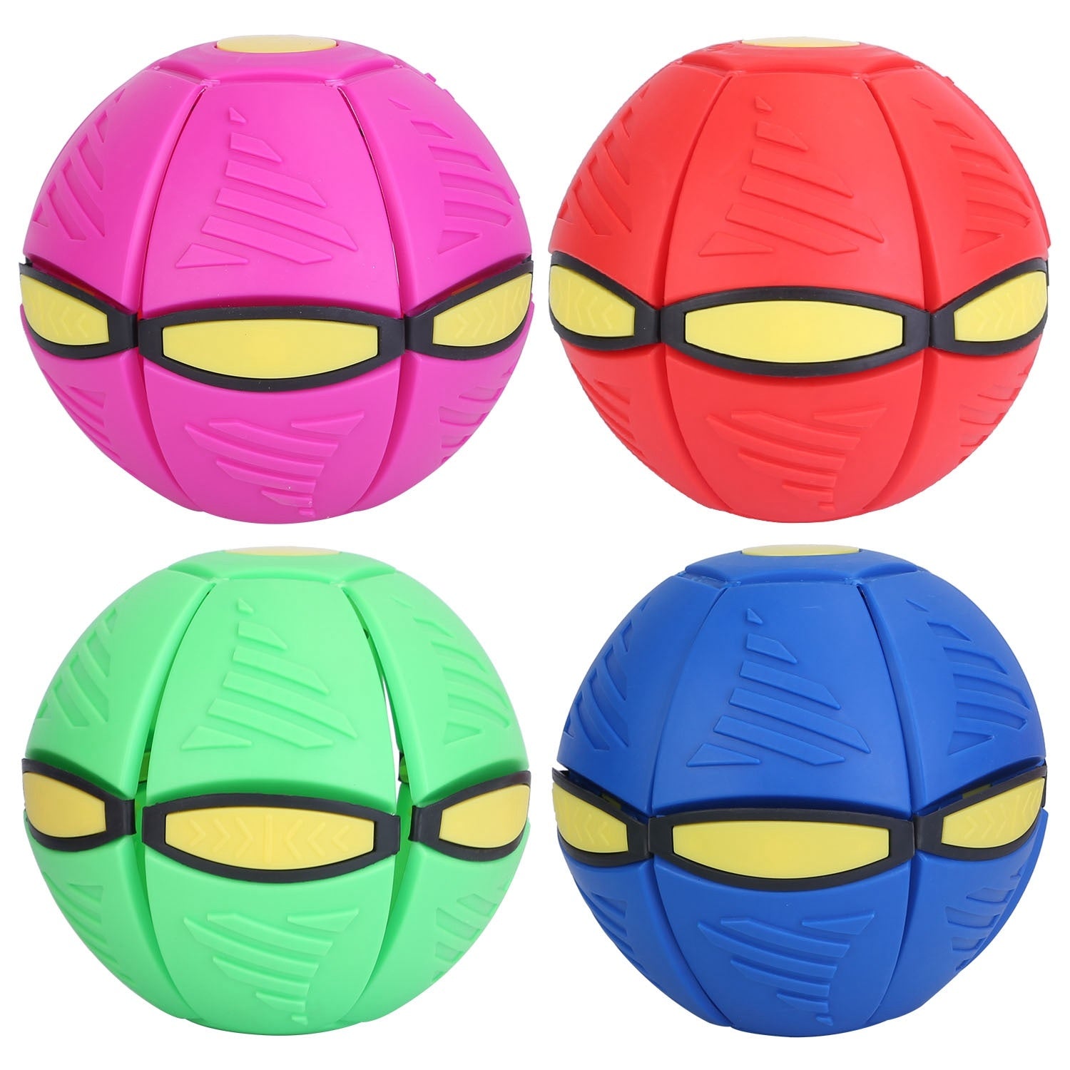 4 Pack Flying Saucer Ball Electric Colorful Flying Toy UFO Ball With LED Lights For Pet Children Outdoor Toy