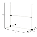 4-piece Dog Agility Training Equipment With Height-adjustable Jumping Poles