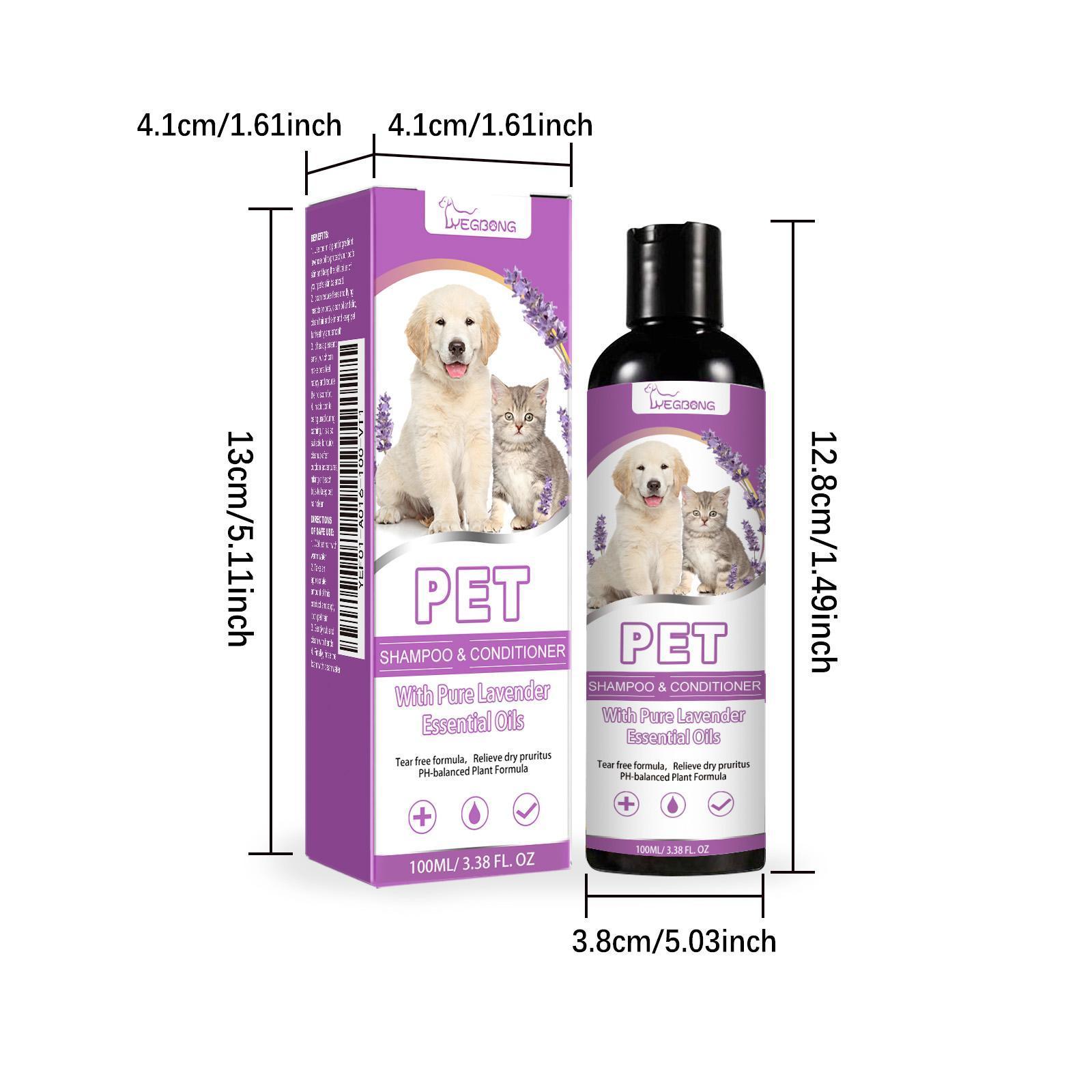 Yegebang Pet Shampoo And Shower Gel Relieves Itchy Skin And Leaves Hair Smooth And Untangled