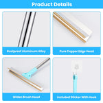 1Pc Pet Hair Removal Rake With 54.33in Adjustable Telescopic Rod Multi-Fabric Dog Cat Hair Scraper Lint Shaver For Carpet Rug Clothes Couch