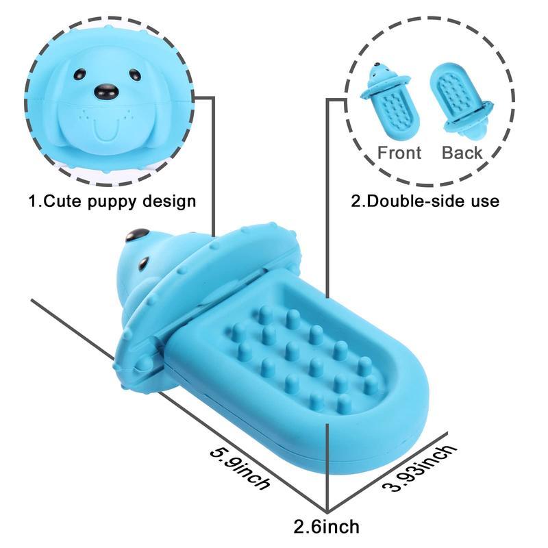 PROKEl Soft Rubber Toy Puppy Slow Feeder PadPeanutButter Treat Dispenser Training Aid DogCrateTraining Tool -Reduce Boredom Anxiety.Distraction For Dogs