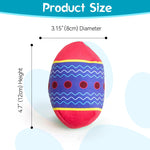 Easter Egg Toys For Pet GREEN And RED Interactive Dog Egg Toy Short-Term Play Design For Aggressive Chewers, Chew Toy With Sounds Modules Squeaky Dog Toy For Small And Medium Dogs, H