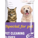 PET Cleaning  Deodorizing Bathing Wipes ForDogs And Cats, Nourish Fur Coconut OilGrooming Wipes For Dogs, Pet Cleaning GlovesWipes For Daily Care And Traveling.Hypoallergenic