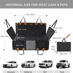 Made4Pets Pet Dog Car Back Seat Cover Back Seat Extension Pad Can Bear 400 Pounds Waterproof And Non-slip Dog Car Hammock Eight-layer Hard Bottom With PE Foam Easy To Install And Clean