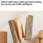 Four-layer Wooden Cat Climbing Frame With Sisal Rope Wall-mounted Multi-layer Cat Play Structure