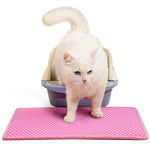 Double Layer Rice Shaped Cat Litter Pad