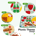 MEWOOFUN Washable Snuffle Mat For Dogs - Slow Feeder Puzzle Mat For Large & Small Dogs, Mental Stimulation Toy For Boredom Relief & Scent Training 16'' Round, Blue