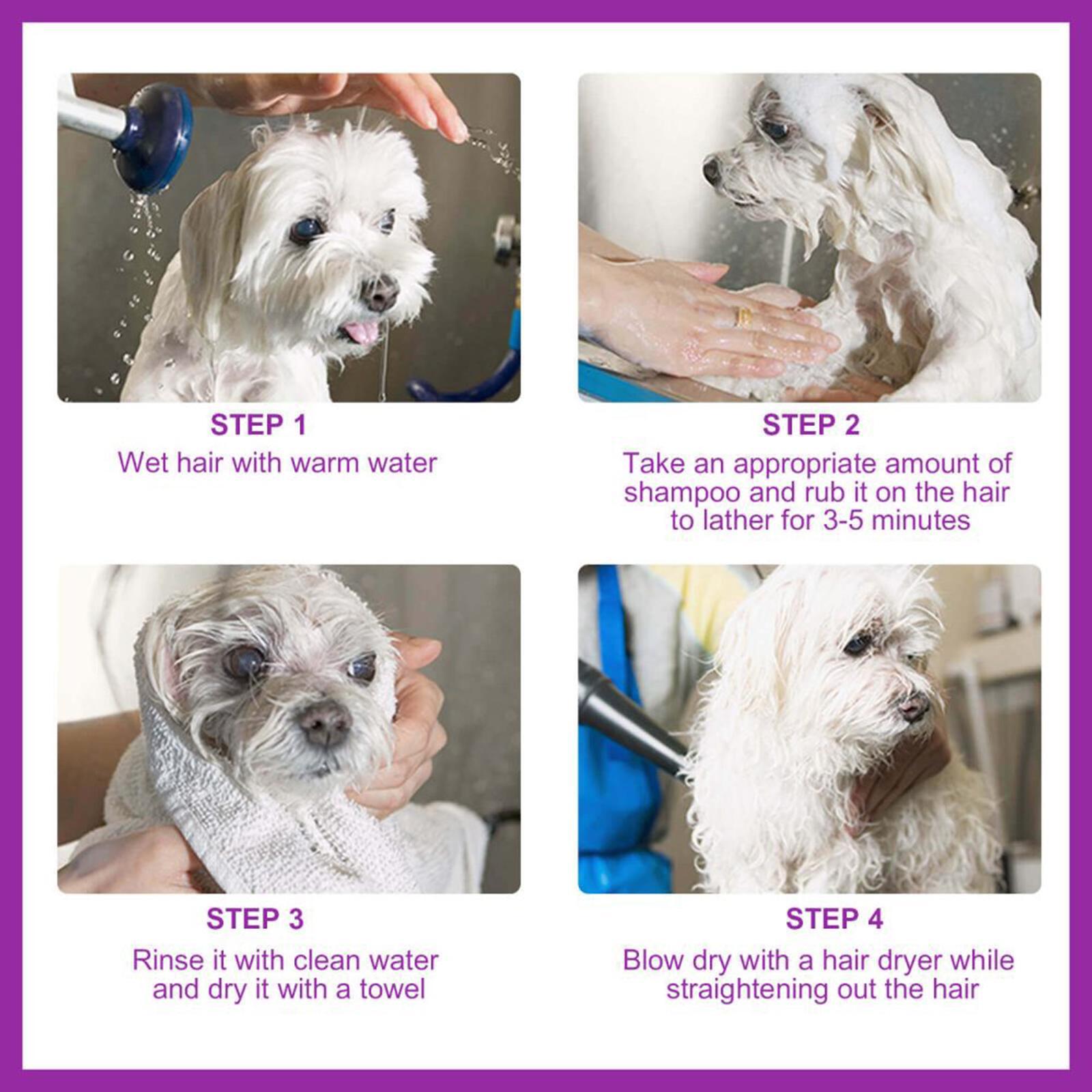 Yegebang Pet Shampoo And Shower Gel Relieves Itchy Skin And Leaves Hair Smooth And Untangled