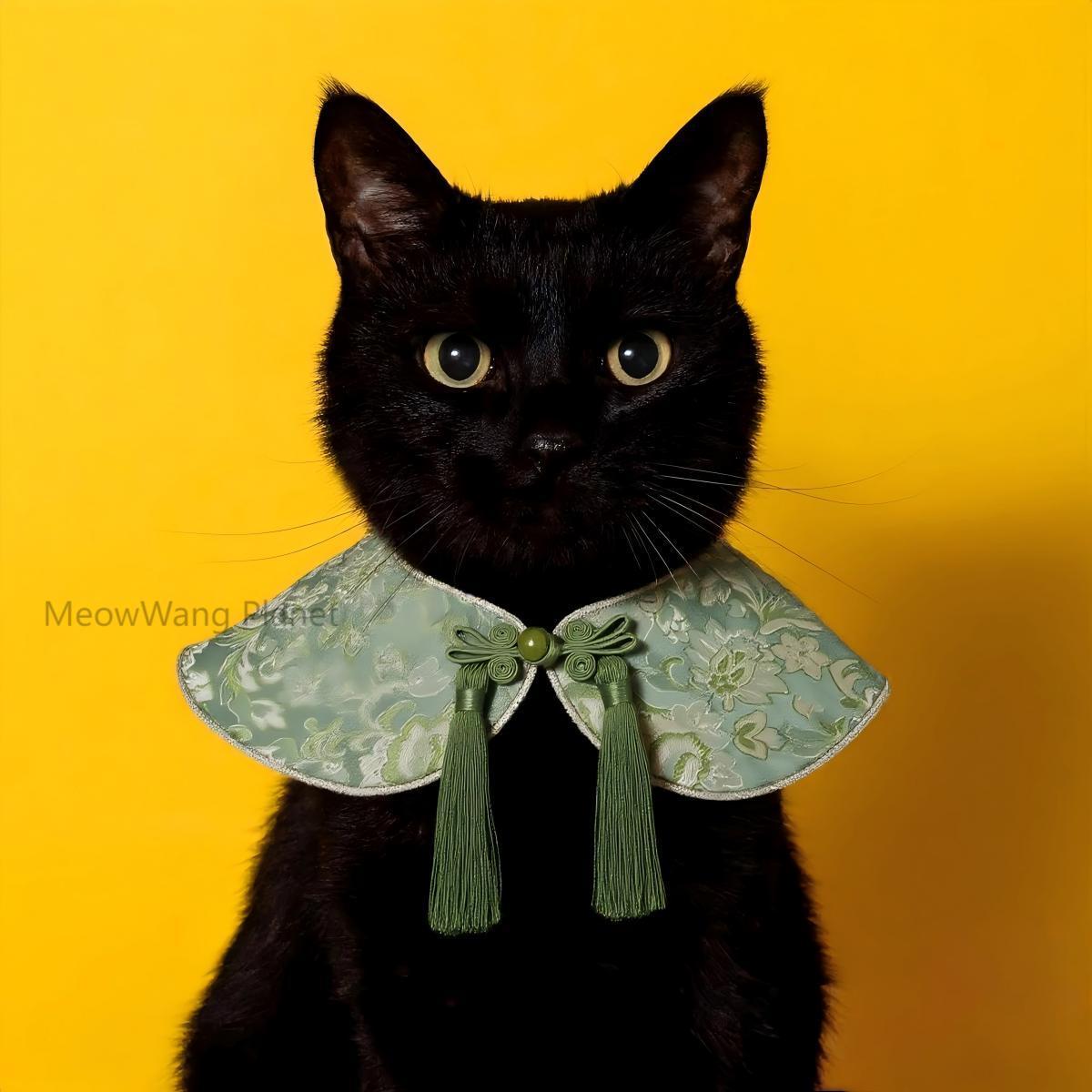 Dog Cat Collar Dog Cat Bandana Handcrafted Luxury Pet Shoulder Cape Artisan Cloud Collar For Cats Small Dogs Designer Neck Wrap Bib Scarf The Cloud Collar Handcrafted Designer Cape For Cats Small Dogs