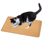 Double Layer Rice Shaped Cat Litter Pad