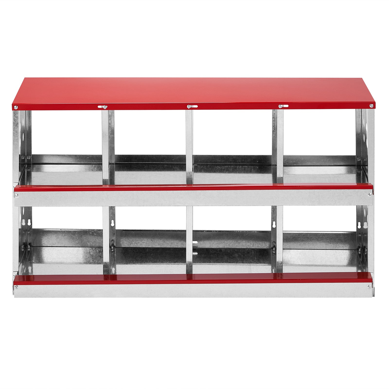 Dismantling And Installation Of Iron Red Feeding Supplies For An 8-compartment Sloping Roof House