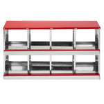 Dismantling And Installation Of Iron Red Feeding Supplies For An 8-compartment Sloping Roof House