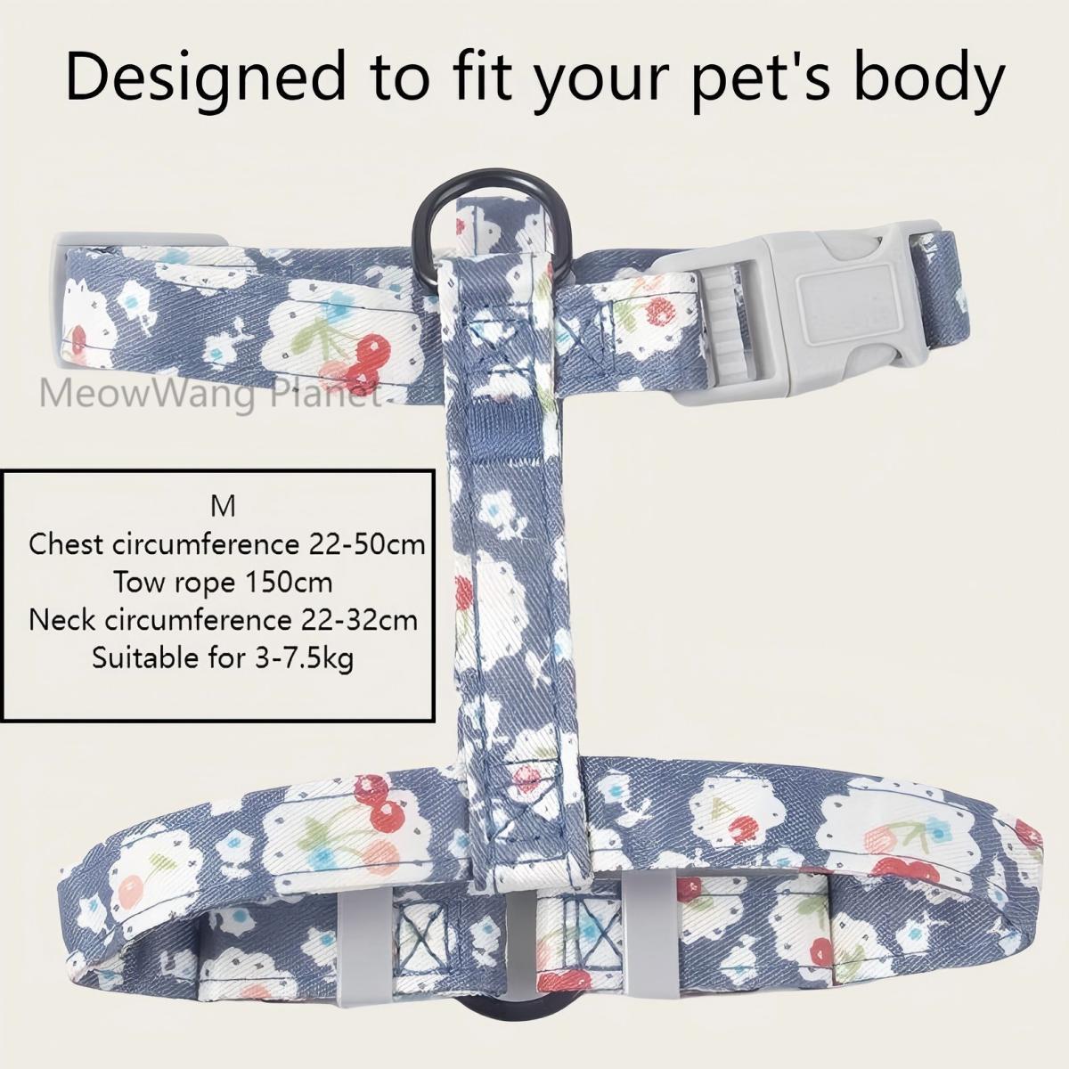 Japanese Style Pet Harness And Leash Set Adjustable Vest For Cats And Small Dogs Safe Comfortable Stylish Outdoor Wear Handcrafted Luxury Gift