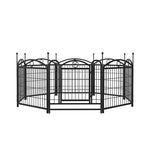 Dog Playpen Indoor 24 Inch 8 Panel Metal Dog Playpen