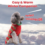 2 Patterns 4 Sizes Option-- 1Pc Pet Christmas Turtleneck Sweater Dog Cat Christmas Clothes Snowman Stripes Costume Winter Holiday Sweater For Small Medium Kitten Puppy Cats Dogs