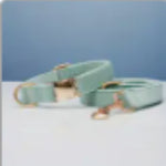 Multiple Colour Velvet Personalise Dog Collar Leash Set With Bow