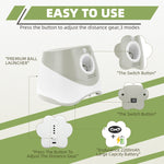 Only Supports Self Pickup  Automatic Dog Ball Launcher, Indoor Outdoor Interactive Dog Toy With Three Launch Ranges, Includes 6 Mini Tennis Balls And A Data Cable